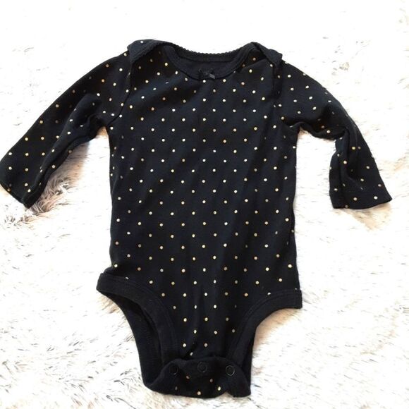 CARTER'S Onesies Polka Dot Embroidered Set of 2 size 3 mos - Picture 3 of 6